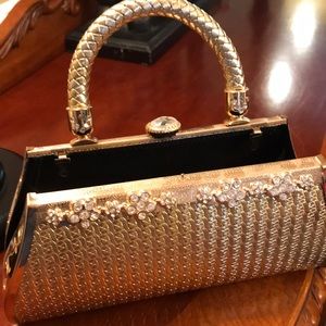 Gold Metallic Evening Bag
